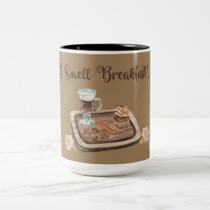 I Smell Breakfast Two Tone Coffee Mugg