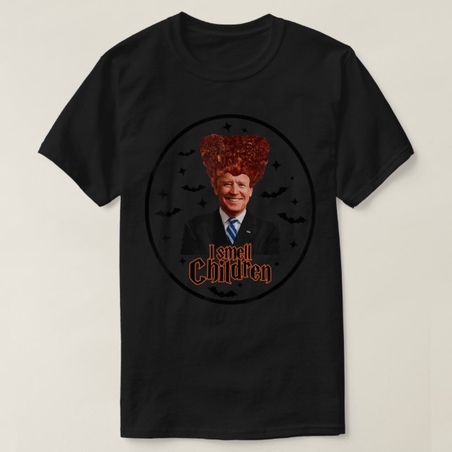 I-Smell-Children anti-joe Biden Funny Witches Hall T Shirt (Design framsida)
