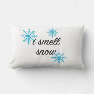 I Smell Snö Snowflake Winter Lumbarkudde