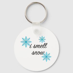 I Smell Snö Snowflake Winter Nyckelring