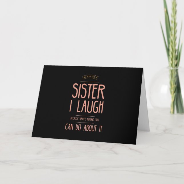 I smile funny gifts for sisters aunties from broth kort (Framsida)
