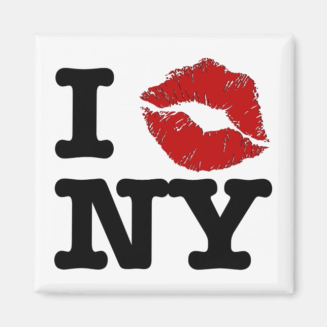I "smooch" New York Magnets Magnet (Framsidan)