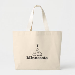 I Snowmobile Minnesota Jumbo Tygkasse