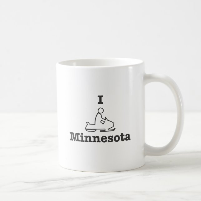 I Snowmobile Minnesota Kaffemugg (Höger)