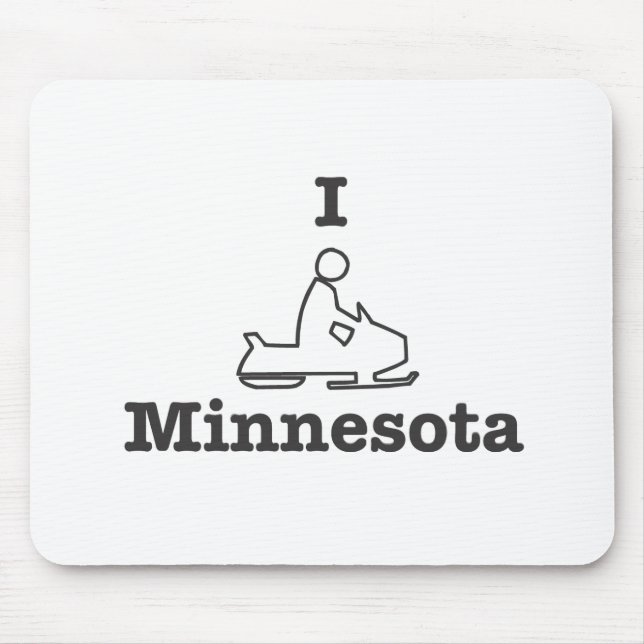 I Snowmobile Minnesota Musmatta (Framsidan)
