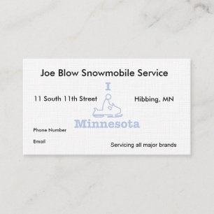 I Snowmobile Minnesota Tidsbeställning Kort