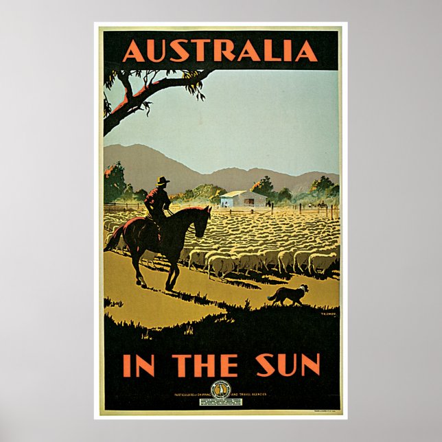 I Sol ~ Australien Vintage resor Poster (Framsidan)