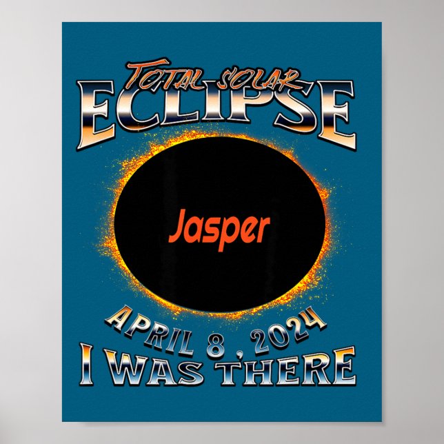 I Solar Eclipse Jasper Indiana Där Poster (Framsidan)