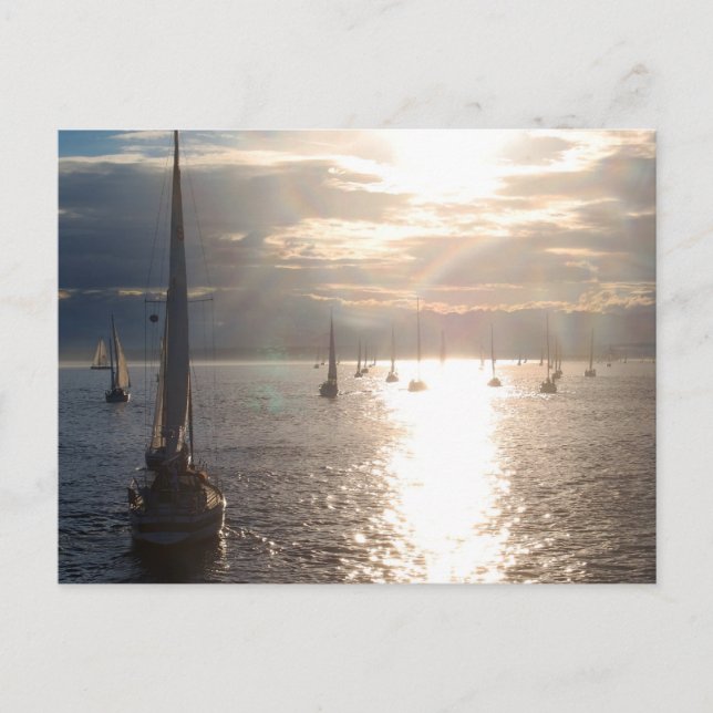 I solnedgången vykort (Framsida)