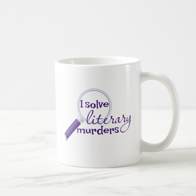 I Solve Literary Murders Mug Kaffemugg (Höger)