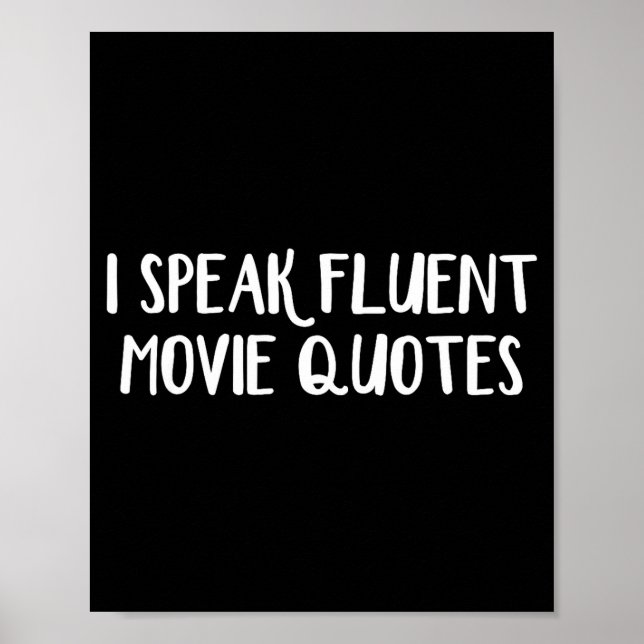 I Speak Fluent Movie Quotes  Poster (Framsidan)