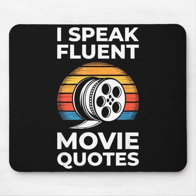 I Speak Fluent Movie Quotes Shirt Men Women Cinema Musmatta (Framsidan)