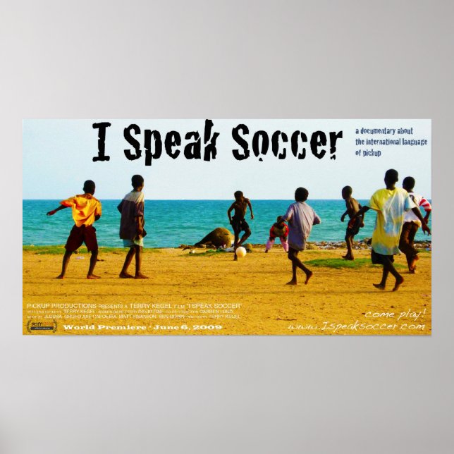 "I Speak Soccer" World Premiere Poster (Framsidan)