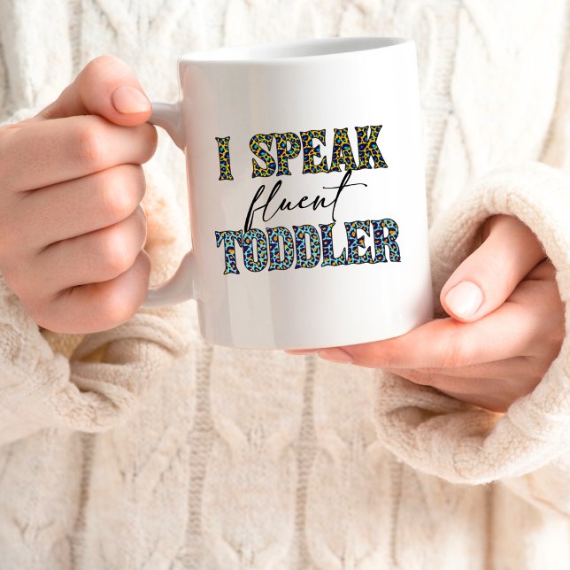 "I Speaker Fluid Småbarn" Mamma Life 15oz Mugg (Skapare uppladdad)