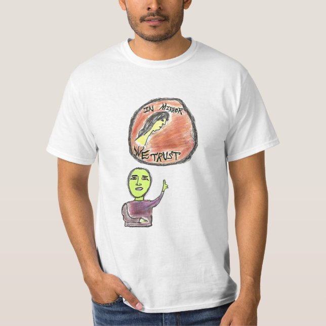 I spegel litar på vi T-tröja T Shirt (Framsida)