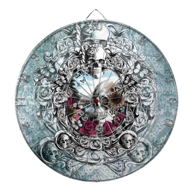 I spegeln landskap skull.en piltavla (Framsidan)