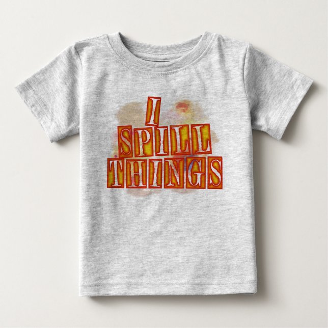 I Spill Sak grått baby T-shirt (Framsida)