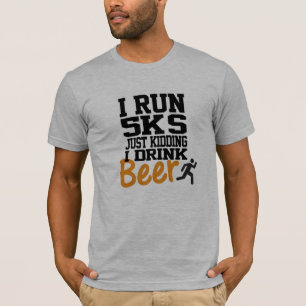I Springa 5 Ks dricker jag inte öl T-shirt