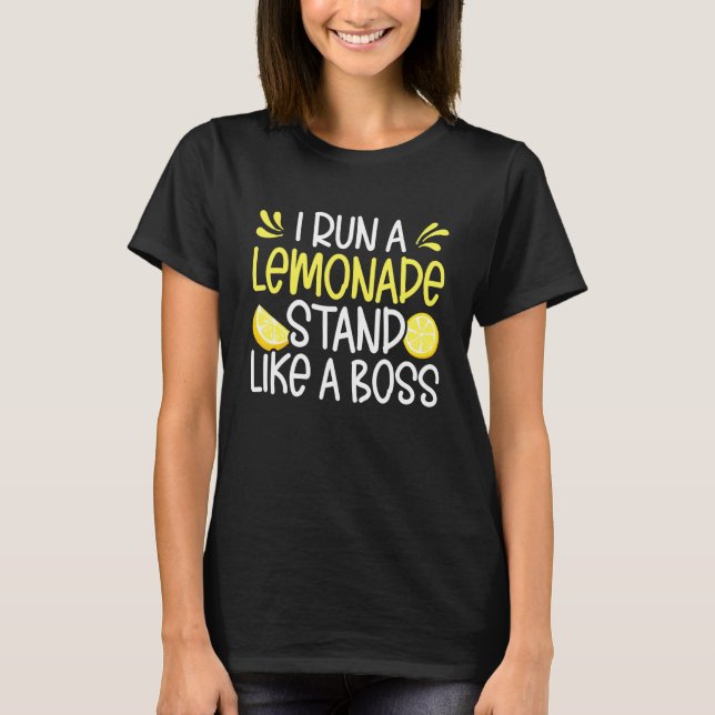 I Springa A Lemonade står som en Chef Lemon Juice  T Shirt (Framsida)