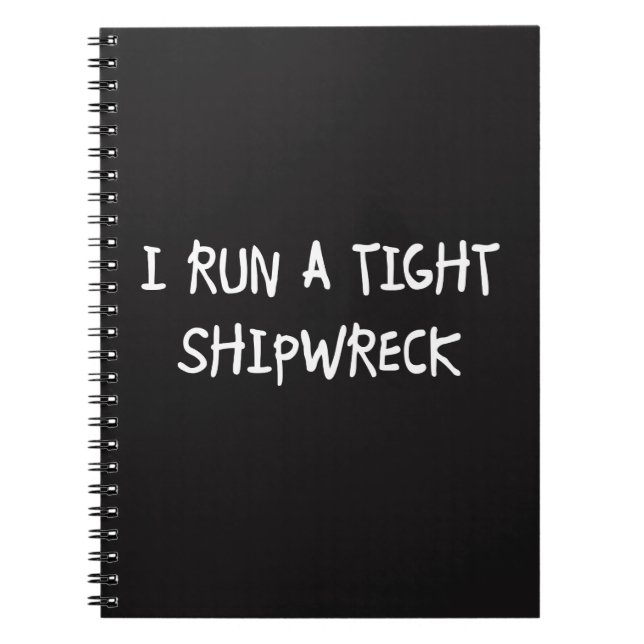 I Springa a Tight Shipwreck Anteckningsbok (Framsidan)