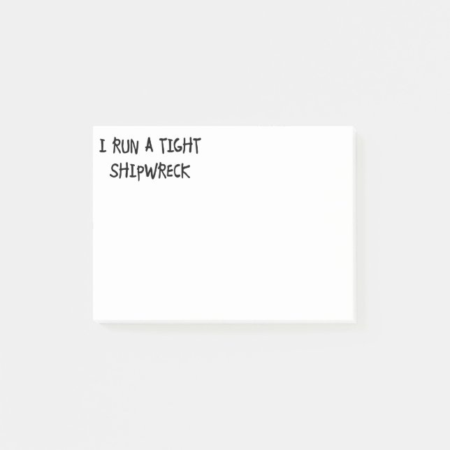 I Springa a Tight Shipwreck Post-it Block (Framsida)