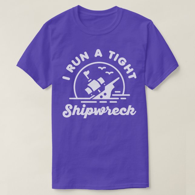 I Springa A Tight Shipwreck T Shirt (Design framsida)
