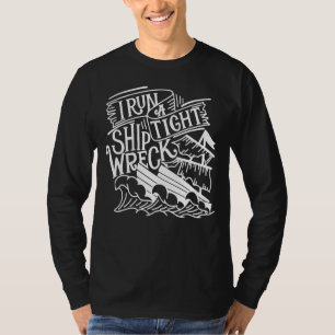 I Springa A Tight Shipwreck Vintage Nautical Stil T Shirt