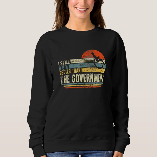 I Springa bättre än regeringens invaliditetshöjd W T Shirt (Framsida)