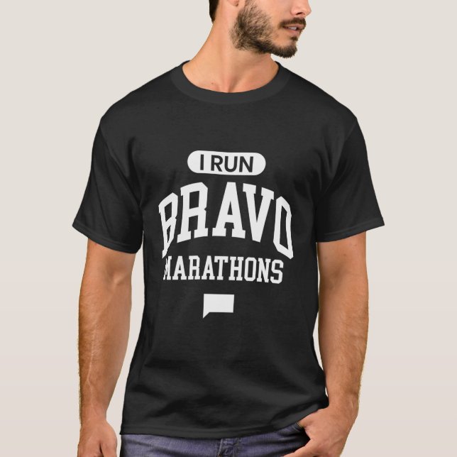 I Springa Bravo Marathons T Shirt (Framsida)