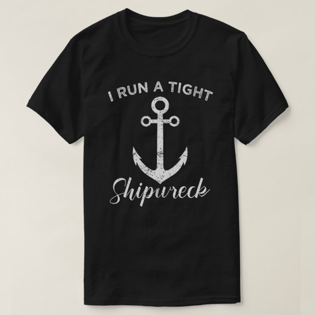 i springa ett hårt skeppsbrott t shirt (Design framsida)