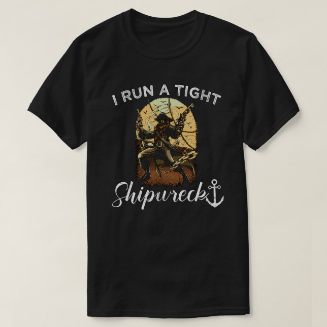 i springa ett hårt skeppsbrott t shirt (Design framsida)