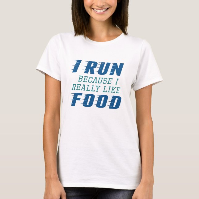 I Springa Food T Shirt (Framsida)