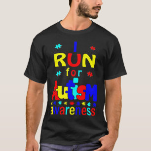 I Springa för att öka medvetenheten om autism T- T Shirt