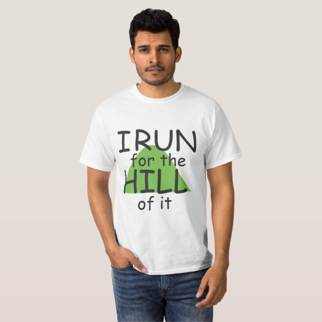 I Springa för Backen © - Funny Springer Themat Tee Shirt (Hel framsida)