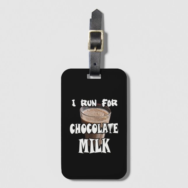 I Springa för Chocolate Mjölk Running Bagagebricka (Framsida vertikal)