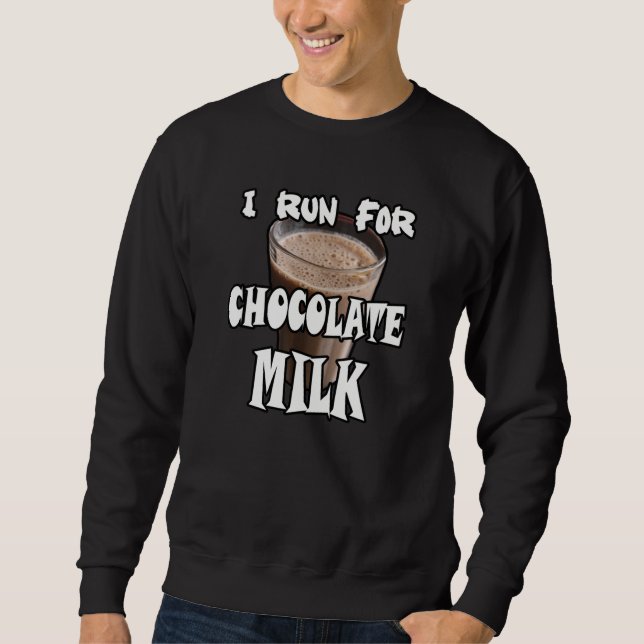 I Springa för Chocolate Mjölk Running Lång Ärmad Tröja (Framsida)