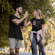 I Springa för min vän Rosa Ribbon T-Shirt