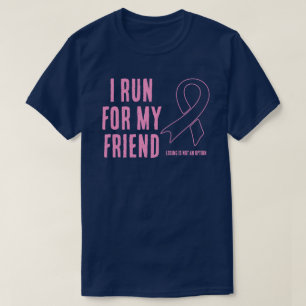 I Springa för min vän Rosa Ribbon T Shirt