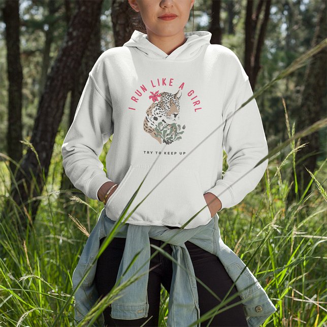 I Springa gillar jag en flicka Motivational Red Le T Shirt (Skapare uppladdad)