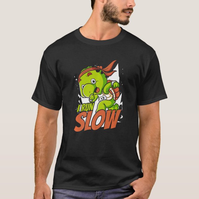 I Springa Långsam Alligator Snapping Red Eared Sli T Shirt (Framsida)
