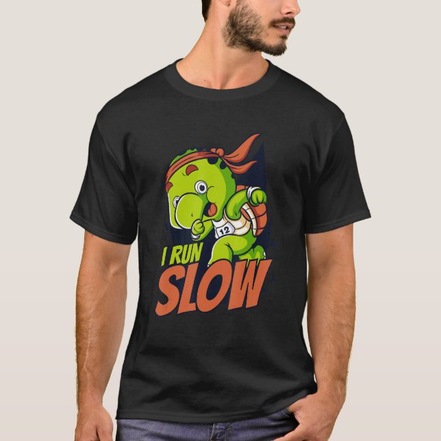 I Springa Långsam Alligator Snapping Red Eared Sli T Shirt (Framsida)