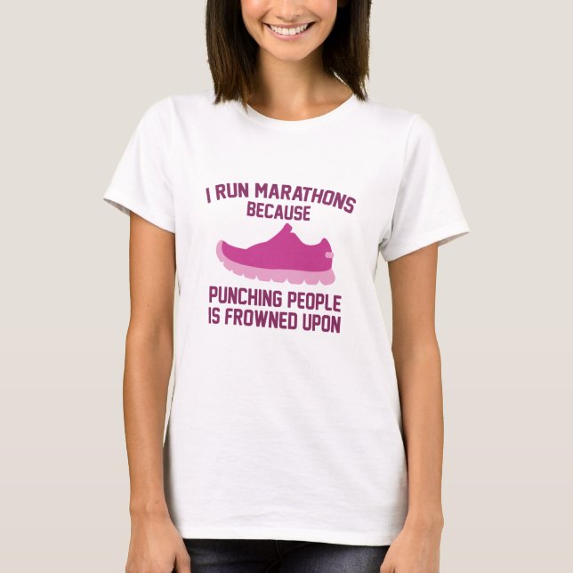 I Springa Marathons T Shirt (Framsida)