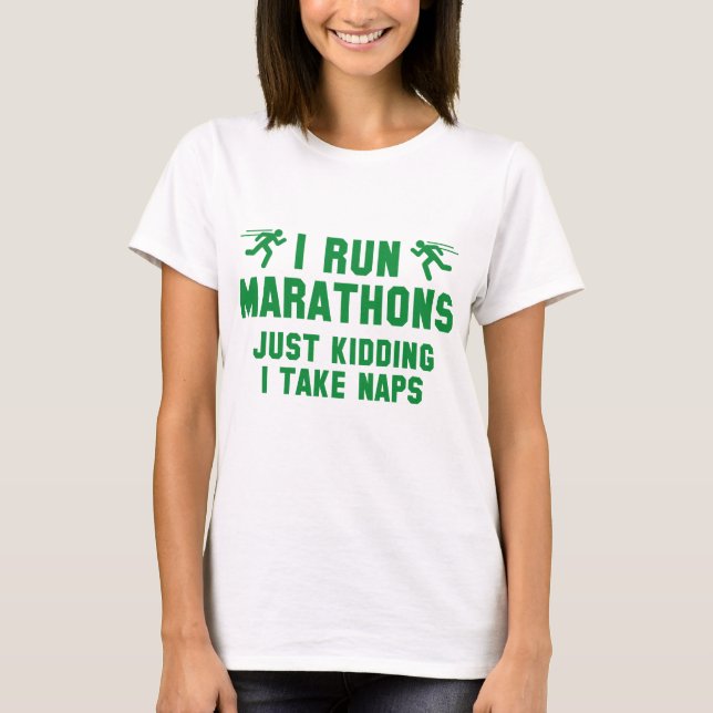 I Springa Marathons T Shirt (Framsida)