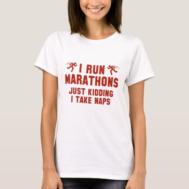 I Springa Marathons T Shirt (Framsida)