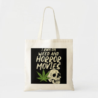 I Springa Ogräs Horror Movies Skull Funny Hallowee Tygkasse