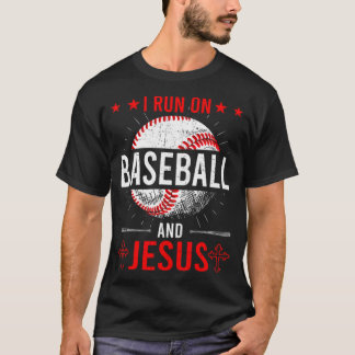 I Springa om Baseball och Jesus Baseball Älskare b T Shirt