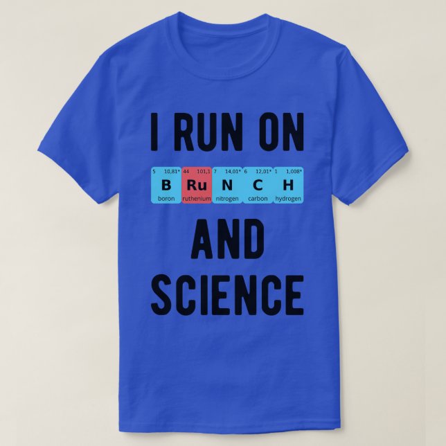 I Springa om Brunch och vetenskap II T Shirt (Design framsida)