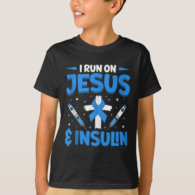 I Springa om Jesus och Tanktopet insulin T Shirt (Framsida)