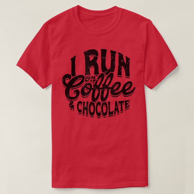 I springa om kaffe och chokladCozy Winter Julafton T Shirt (Design framsida)