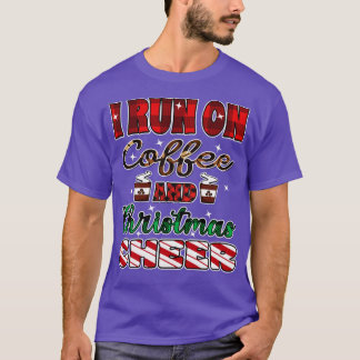 i springa om kaffe- och christmas-ost t shirt